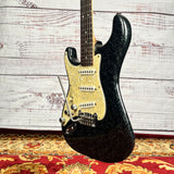 G&L S-500 1994 Left Handed One of a Kind Black Mother of Pearl Swirl One Owner One of Kind With Original Case.