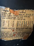 1953 Fender Recovered Tweed Twin 5C8-5D8 Layout Low Power Raw Power