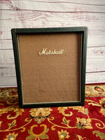 The Rarest Marshall Speaker Cab Model 1988 Green on Black Levant 1966 to 1970 2 x 12 Basketweave Page 173 Bottom Right Marshall Mike Doyle Catalogue