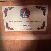2019 Alvarez AF60GD Sunshine Grateful Dead - Ltd Edition Sunshine #46 of 400 Jerry Garcia Phil Lesh Bob Weir