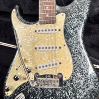 G&L S-500 1994 Left Handed One of a Kind Black Mother of Pearl Swirl One Owner One of Kind With Original Case.