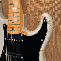 Fender 25th Anniversary Stratocaster 1979 - Silver Metallic Battle Axe!! Heavily Worn VIBE!!!