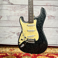 G&L S-500 1994 Left Handed One of a Kind Black Mother of Pearl Swirl One Owner One of Kind With Original Case.