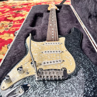 G&L S-500 1994 Left Handed One of a Kind Black Mother of Pearl Swirl One Owner One of Kind With Original Case.