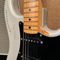 Fender 25th Anniversary Stratocaster 1979 - Silver Metallic Battle Axe!! Heavily Worn VIBE!!!