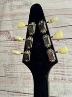 2024 Bell & Hern Custom Black Eisenhower Eliminator One Flying V Seymour's and Kluson Hardware