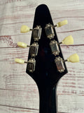 2024 Bell & Hern Custom Black Eisenhower Eliminator One Flying V Seymour's and Kluson Hardware