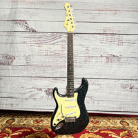 G&L S-500 1994 Left Handed One of a Kind Black Mother of Pearl Swirl One Owner One of Kind With Original Case.