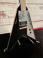 2024 Bell & Hern Custom Black Eisenhower Eliminator One Flying V Seymour's and Kluson Hardware