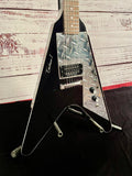 2024 Bell & Hern Custom Black Eisenhower Eliminator One Flying V Seymour's and Kluson Hardware