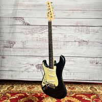 G&L S-500 1994 Left Handed One of a Kind Black Mother of Pearl Swirl One Owner One of Kind With Original Case.