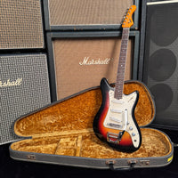 1966 Vox Spitfire V235 Sunburst With Teardrop Original Case Made in Italy