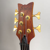 Schecter Diamond Series Studio 5 Custom Bass Stiletto Honey Satin One Owner Mint