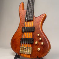 Schecter Diamond Series Studio 5 Custom Bass Stiletto Honey Satin One Owner Mint