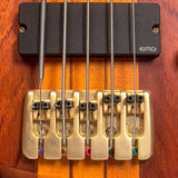 Schecter Diamond Series Studio 5 Custom Bass Stiletto Honey Satin One Owner Mint