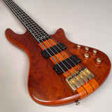 Schecter Diamond Series Studio 5 Custom Bass Stiletto Honey Satin One Owner Mint