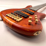 Schecter Diamond Series Studio 5 Custom Bass Stiletto Honey Satin One Owner Mint